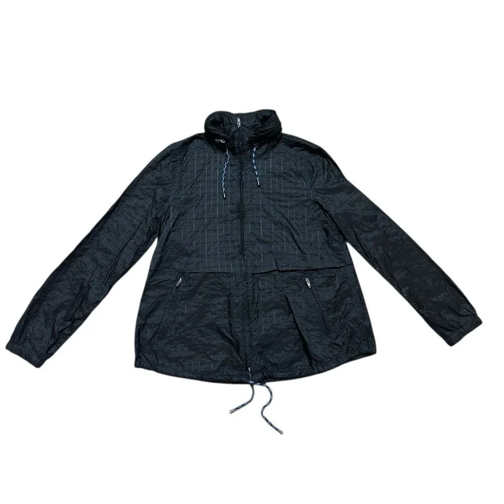 FREE PEOPLE windbreaker jacket L Packable light travel outdoors hiking